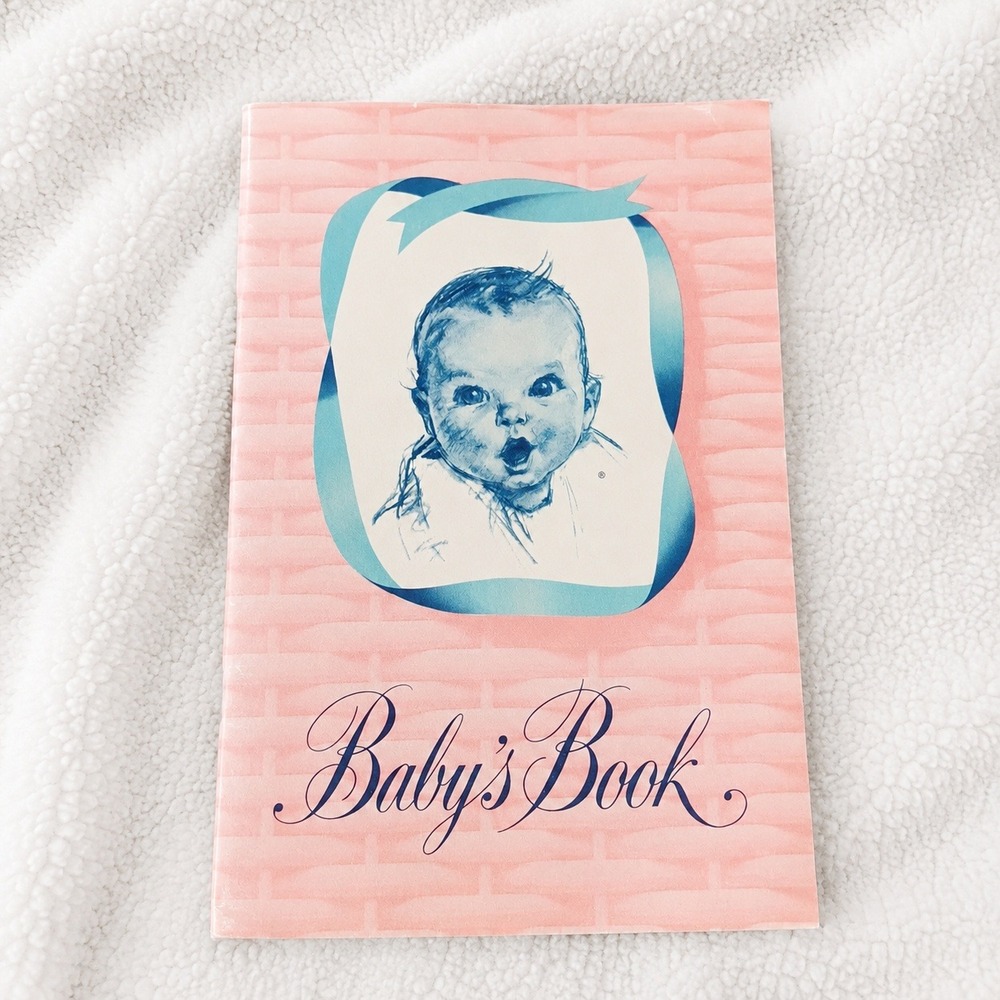VTG 1955 Gerber Baby Record Book Unused Birth Certificate Memory Book Keepsake